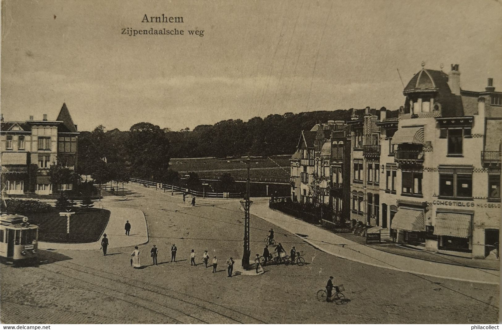 Arnhem // Zijpendaalscheweg Weg Met Tram 1928 - Arnhem