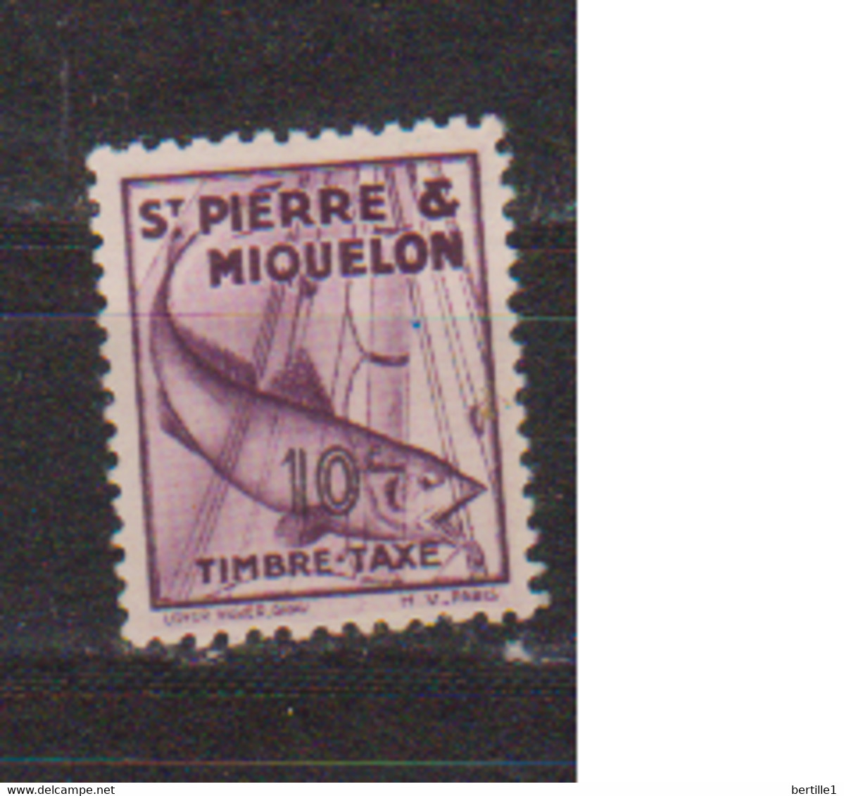 SAINT PIERRE ET MIQUELON   N°  YVERT TAXE 33  Neuf Sans Gomme    ( SG   2/30 ) - Impuestos