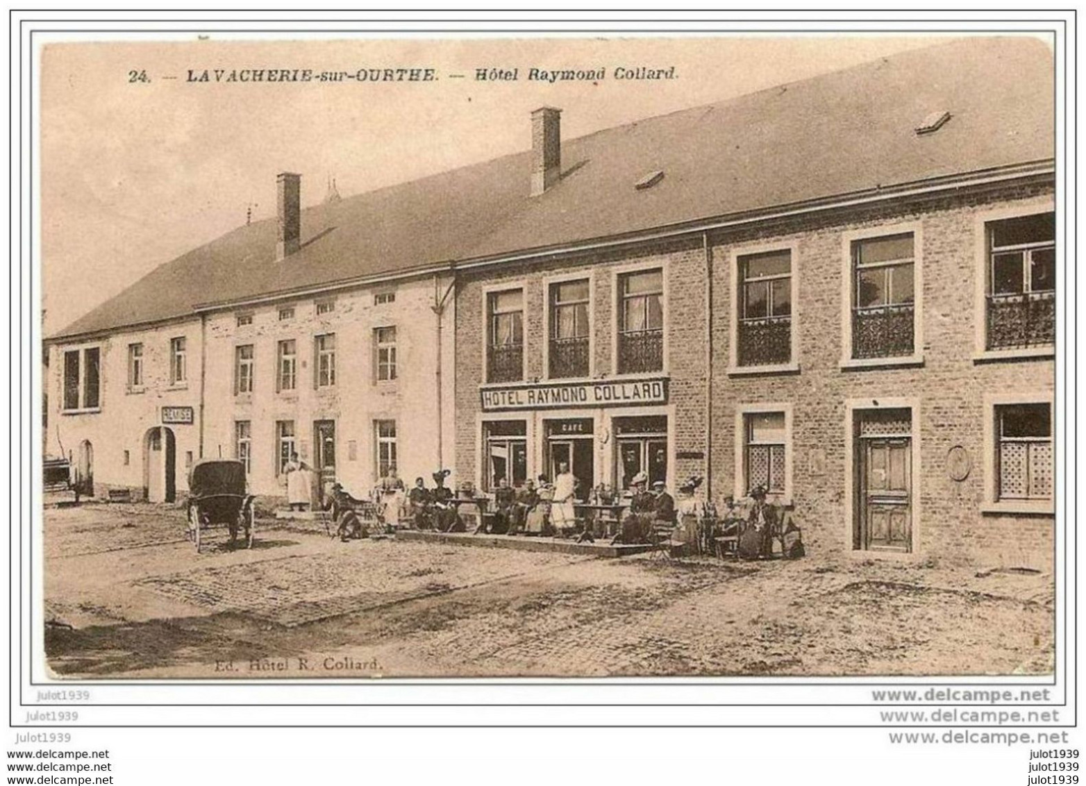 LAVACHERIE ..-- Hôtel  Raymond Collard . 1910 Vers SERAING ( Melle C. BOULANGER ) . Voir Verso . - Sainte-Ode