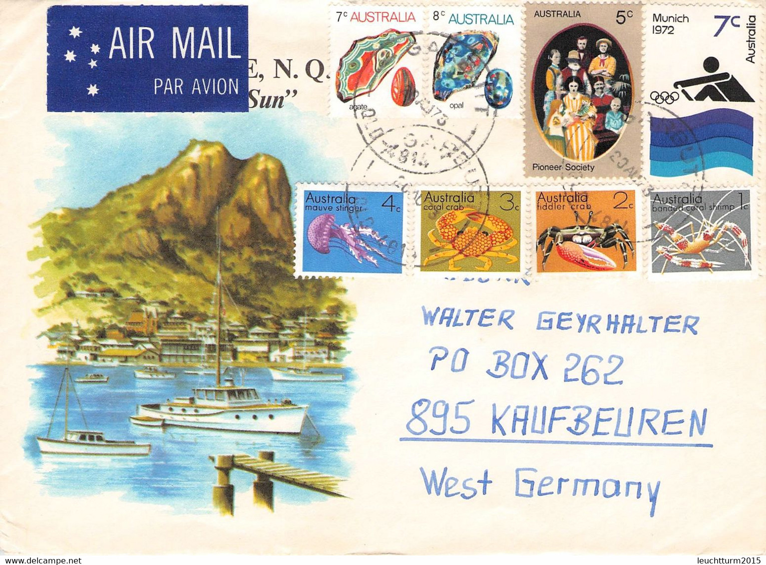 AUSTRALIA - AIR MAIL 1973 > GERMANY / ZL88 - Covers & Documents