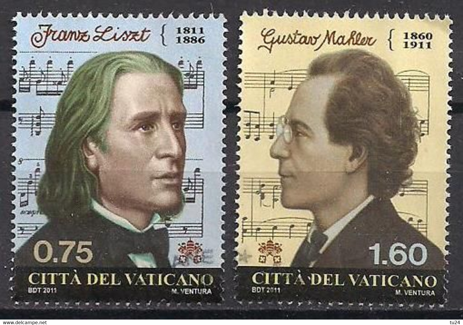 Vatikan  (2011)  Mi.Nr.  1726 + 1727  Gest. / Used  (1ci05) - Used Stamps