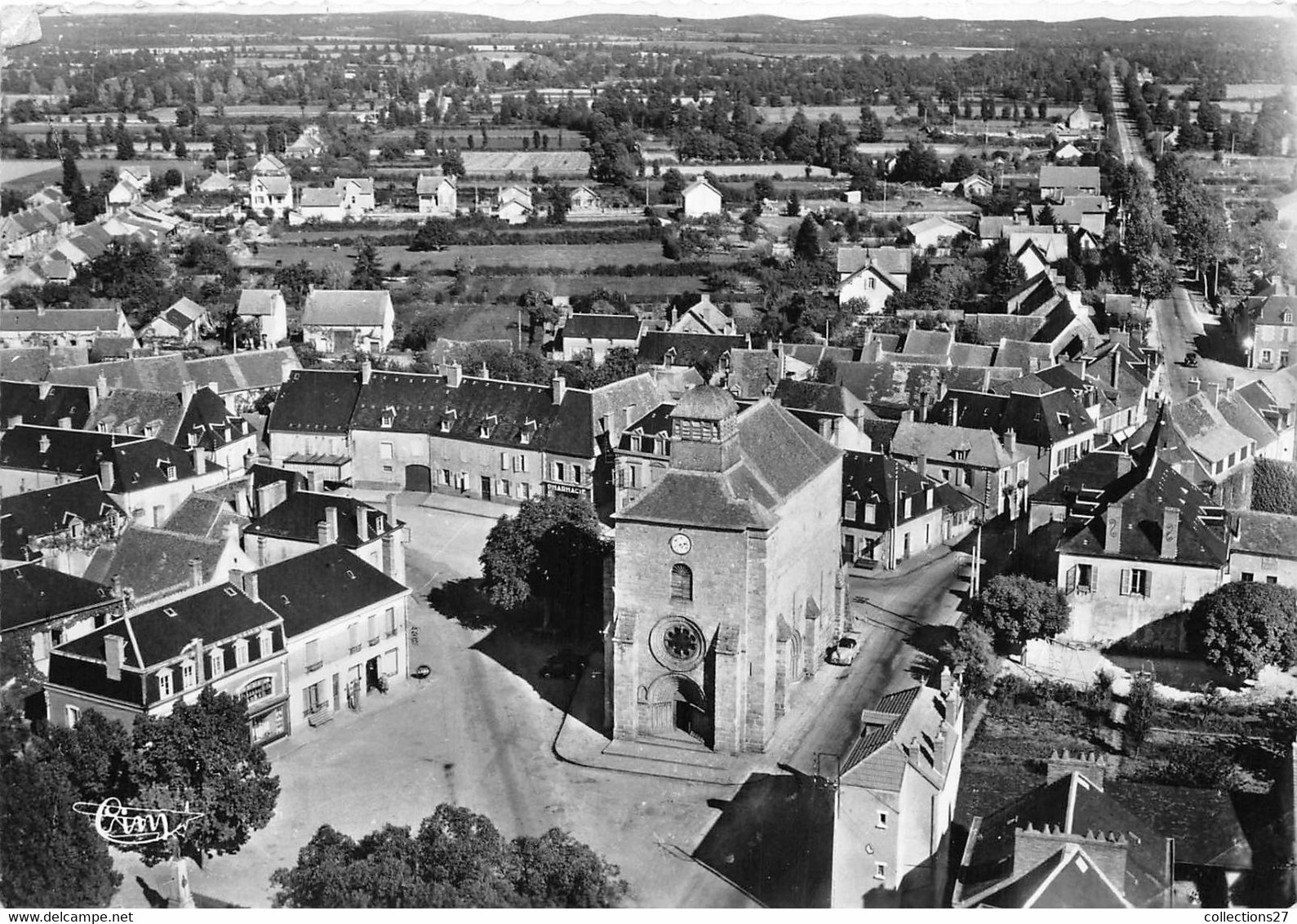 23-GOUZON-VUE GENERALE  L'EGLISE - Autres & Non Classés