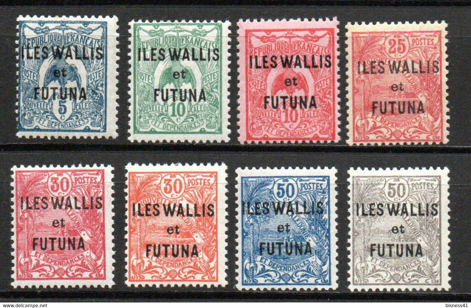 Col24  Colonies Wallis Et Futuna N° 18 à 25 Neuf X MH Cote 14,50€ - Ongebruikt