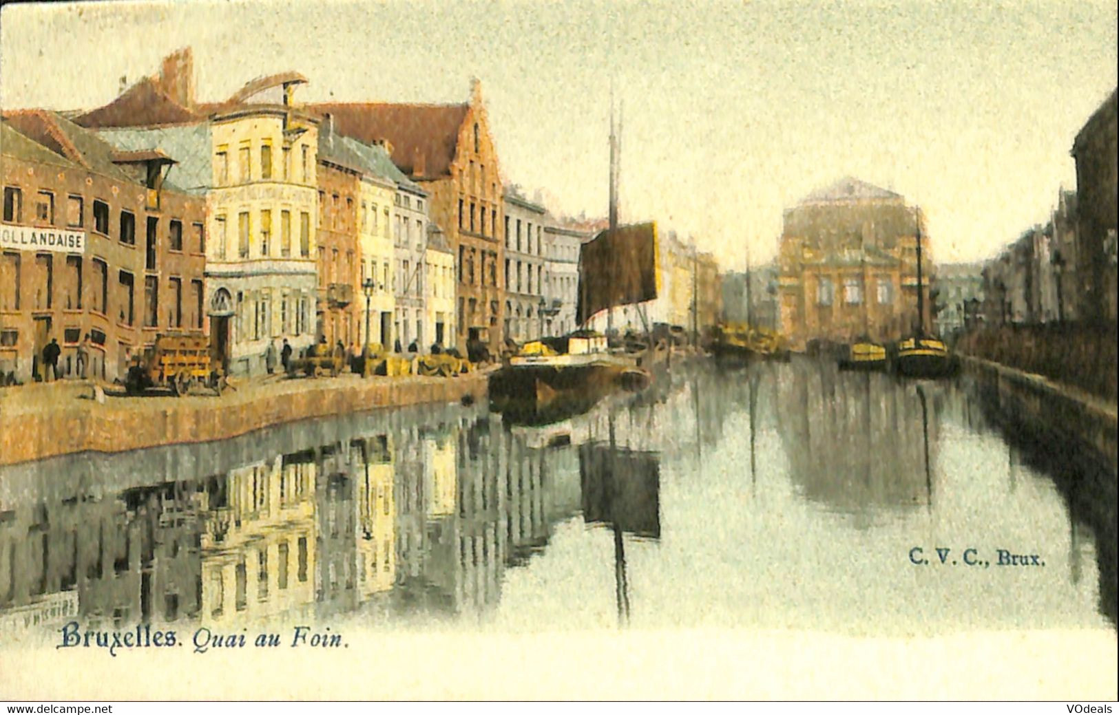 038 630 - CPA - Belgique - Bruxelles - Quai Au Foin - Navegación - Puerto