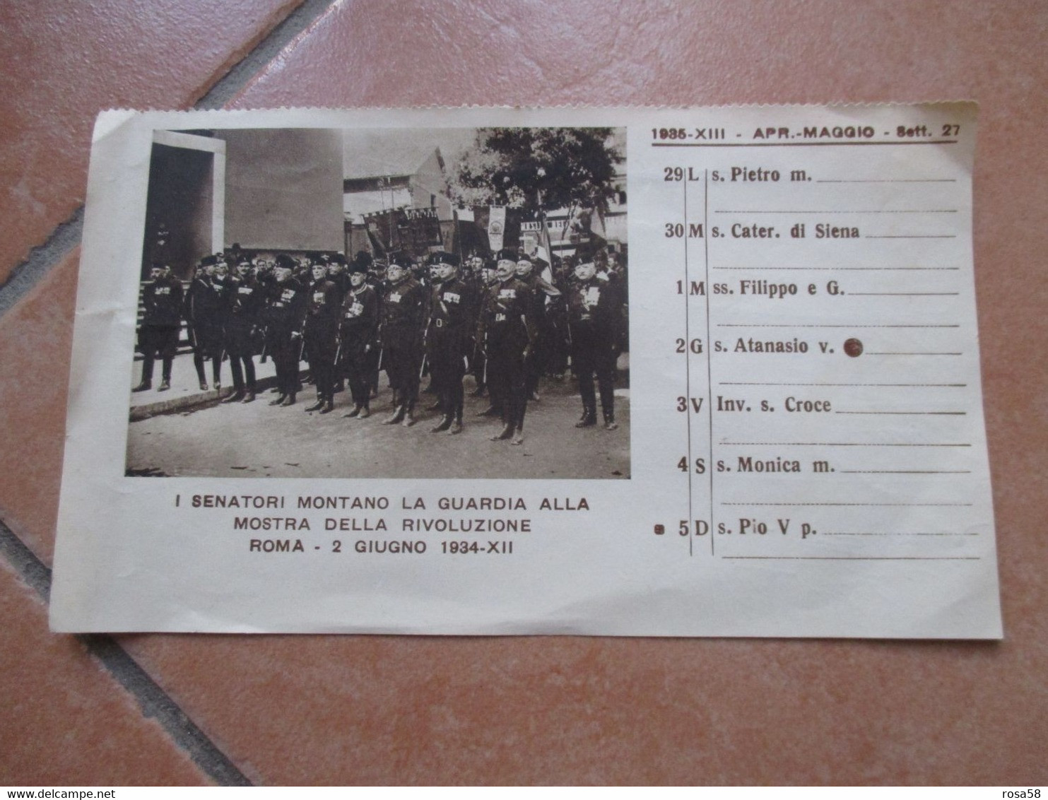 1935 Foglio MAGGIO Sett.27  Foto I Senatori Montano La Guardia Alla Mostra Della Rivoluzione ROMA 2 Giugno 1934 Anno XII - Grand Format : 1921-40