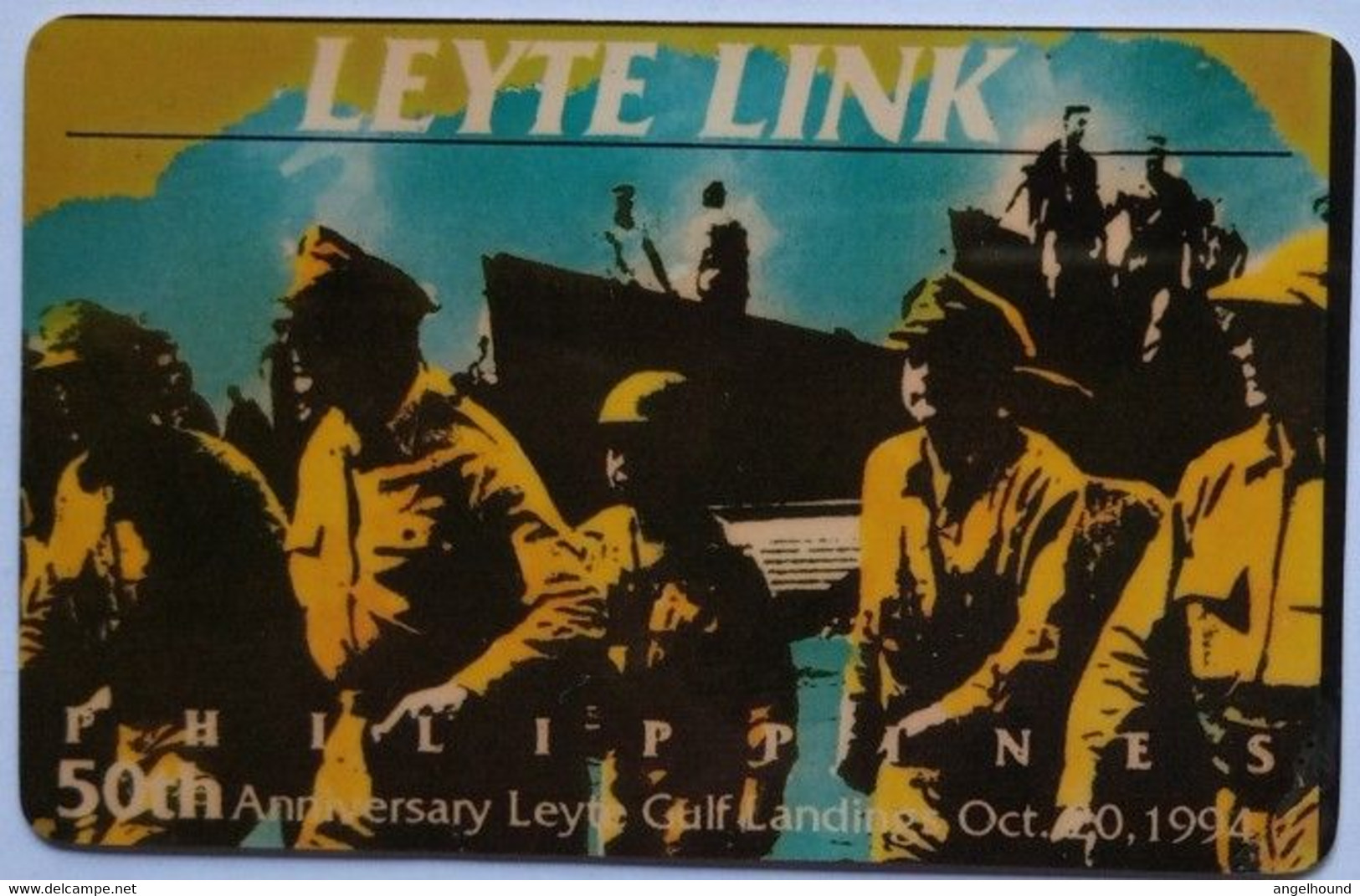 Philippines 50th Anniversary Leyte Gulf Landing Of Gen. Douglas McArthur Oct.20 1994. ( Rare ) - Philippinen