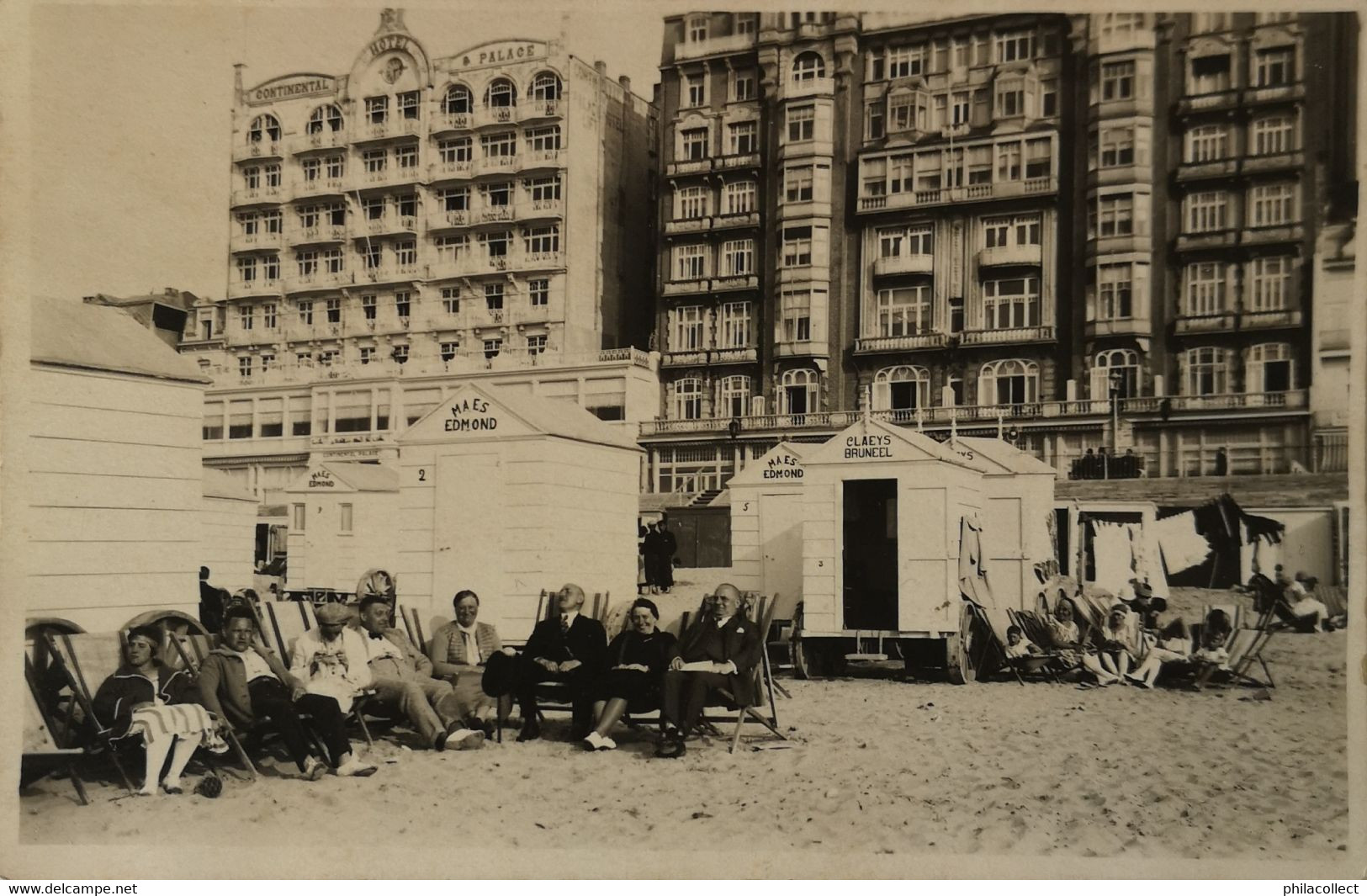 Blankenberge - Blankenberghe / FOTOKAART // Continental Palace En Bad Wagens Maes Edmond - Claeys Bruneel 19?? Unique? - Blankenberge