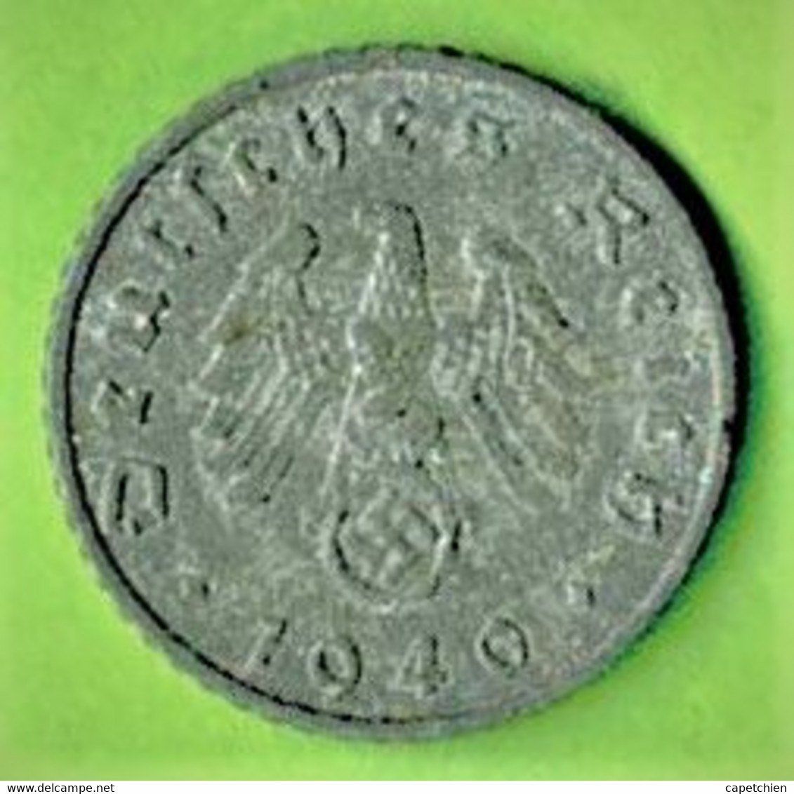 CINQ REICHSPFENNIG / 1940 A - BERLIN / ZING - 5 Reichspfennig