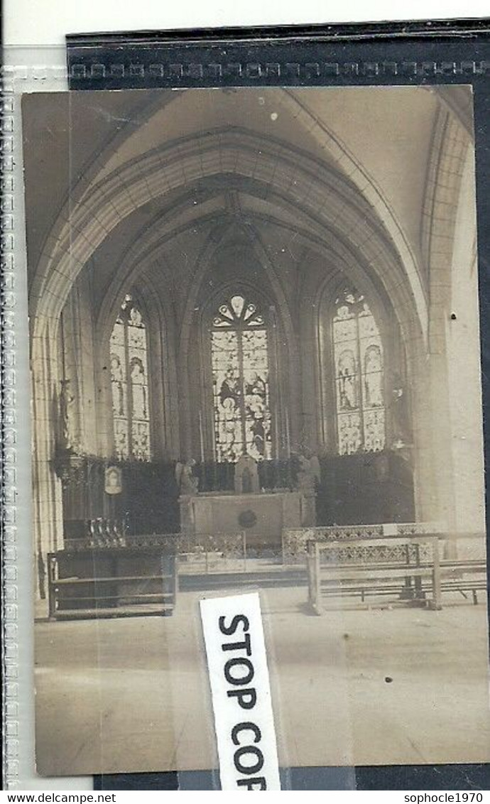 04 - 2022 - SDV210 -ARDENNES - 08 - WASIGNY - Photo Format 5 X 7,5 Cm Début XXème Siècle  - Intérieur église - Autres & Non Classés