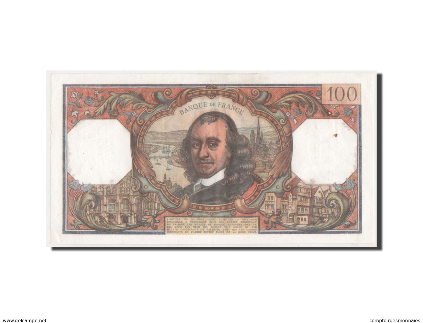 Billet, France, 100 Francs, 100 F 1964-1979 ''Corneille'', 1972, SUP - 100 F 1964-1979 ''Corneille''