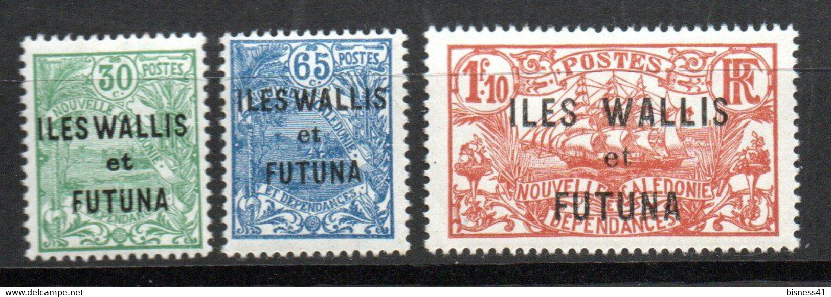 Col24  Colonies Wallis Et Futuna N° 40 à 42 Neuf X MH Cote 17,00€ - Neufs