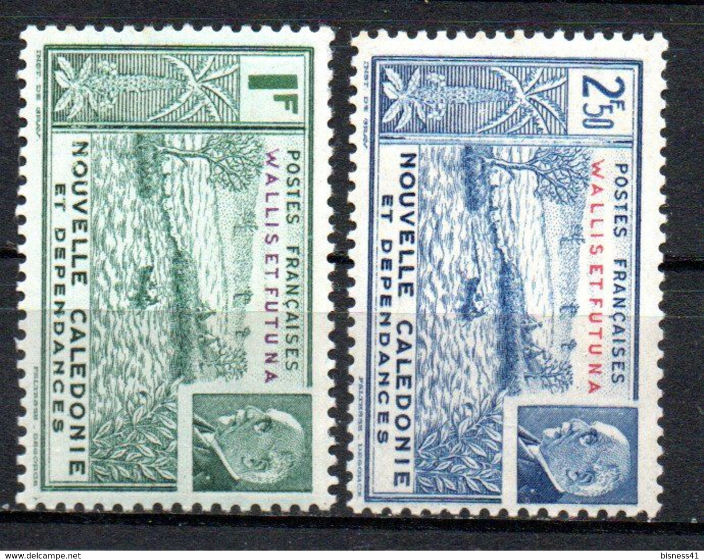 Col24  Colonies Wallis Et Futuna N° 90 & 91 Neuf X MH Cote 3,50€ - Neufs