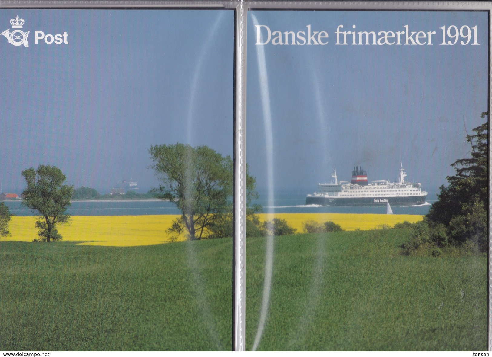 Denmark, 1991 Yearset, Mint In Folder, 2 Scans. - Ganze Jahrgänge