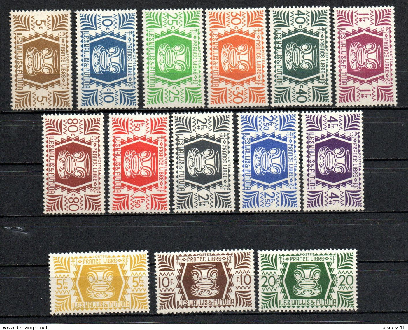 Col24  Colonies Wallis Et Futuna N° 133 à 146 Neuf X MH Cote 14,00€ - Nuevos