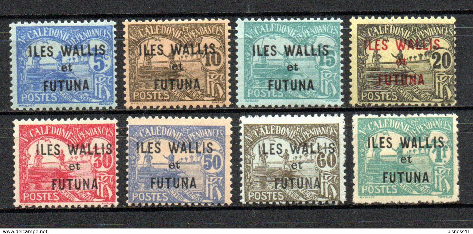 Col24  Colonies Wallis Et Futuna Taxe  N° 1 à 8 Neuf X MH Cote 20,00€ - Postage Due