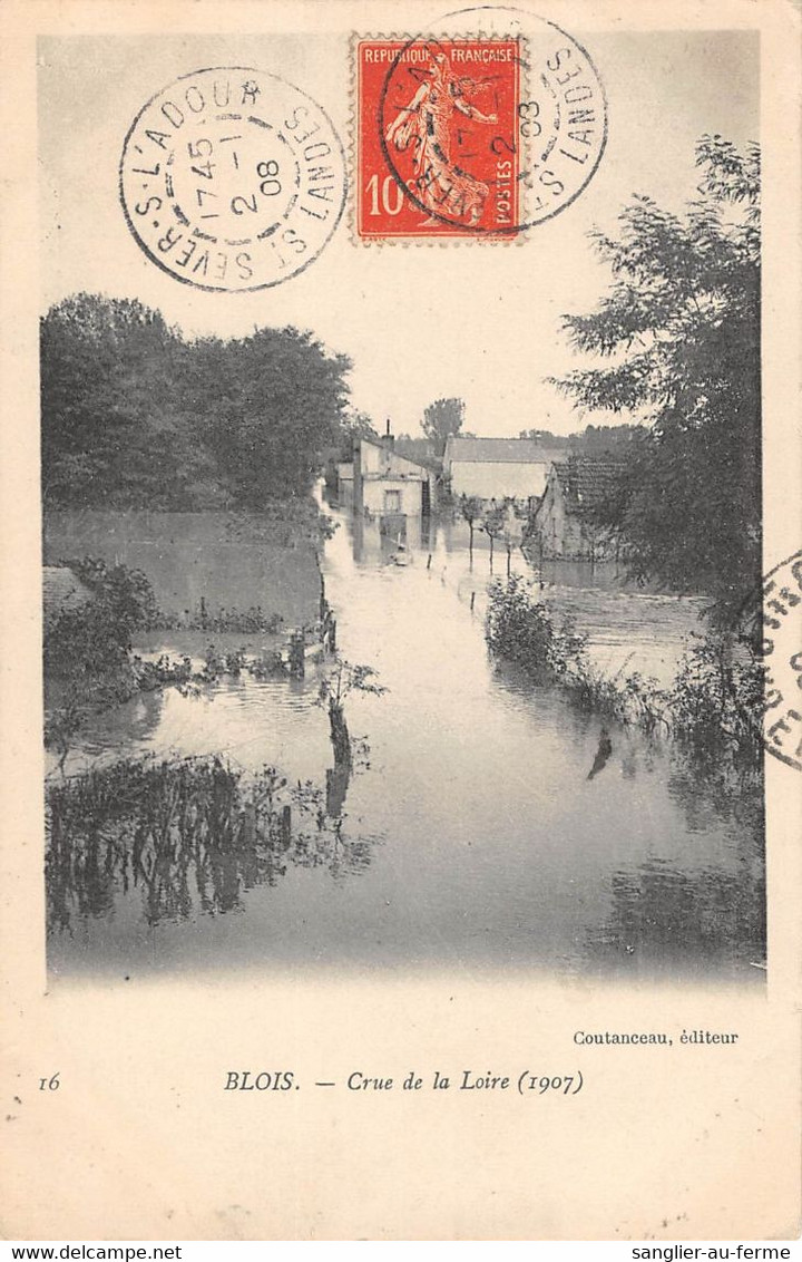 CPA 41 BLOIS CRUE DE LA LOIRE 1907 - Otros & Sin Clasificación