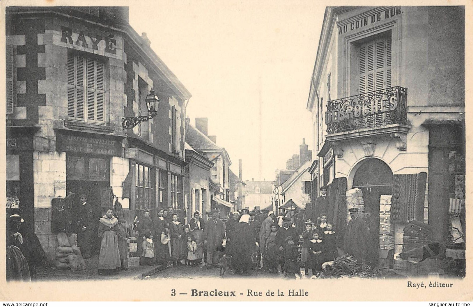 CPA 41 BRACIEUX LA RUE DE LA HALLE - Otros & Sin Clasificación