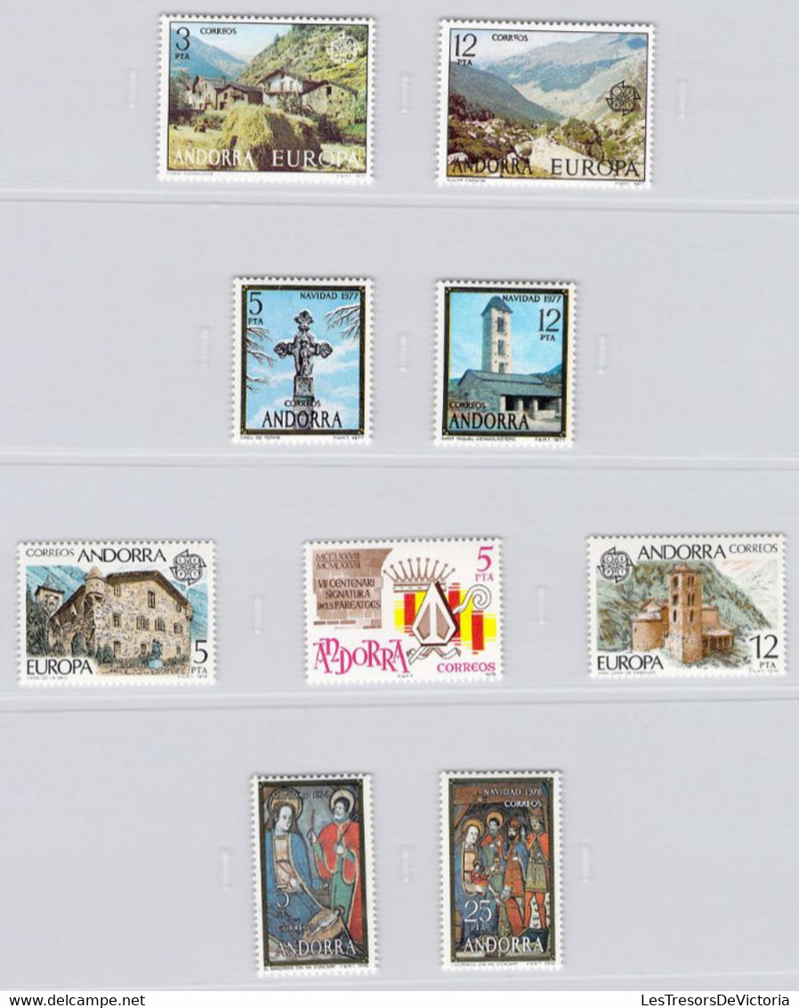 ANDORRA Espagnol - Lot Année 1977/78 Complète - Neufs **MHN - Unused Stamps