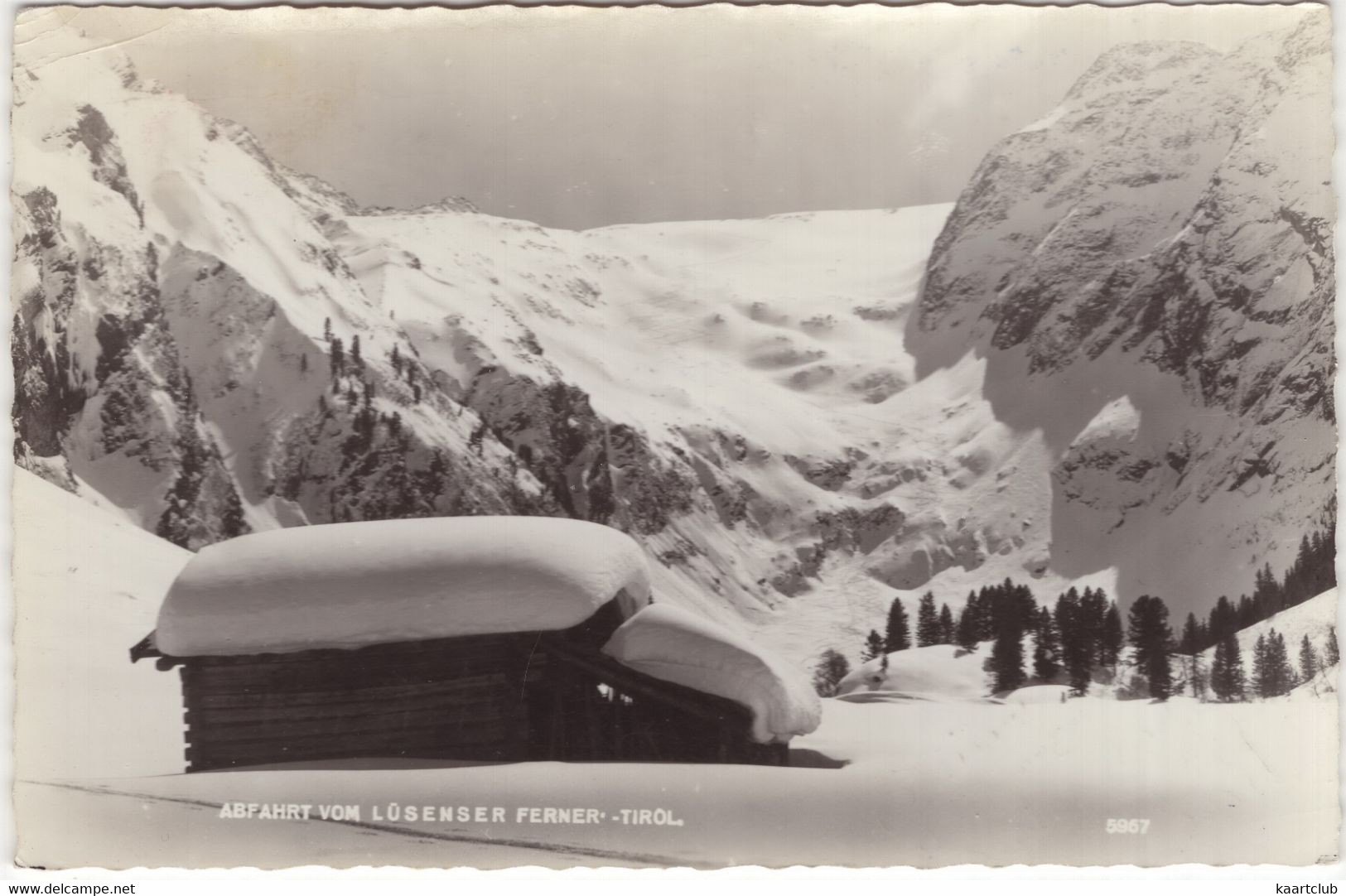 Abfahrt Vom Lüsenser Ferner - Tirol - (1959 - Österreich/Austria) - Neustift Im Stubaital