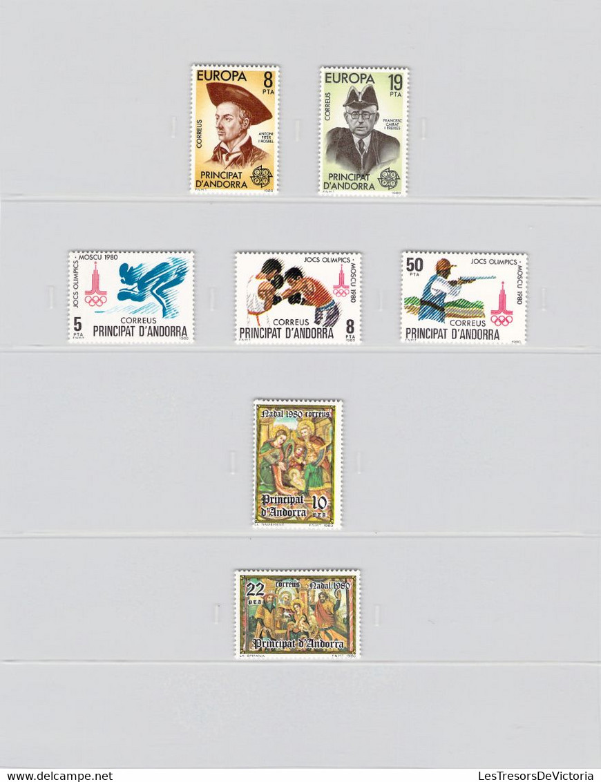 ANDORRA Espagnol - Lot Année 1980 Complète - Neufs **MHN - Unused Stamps