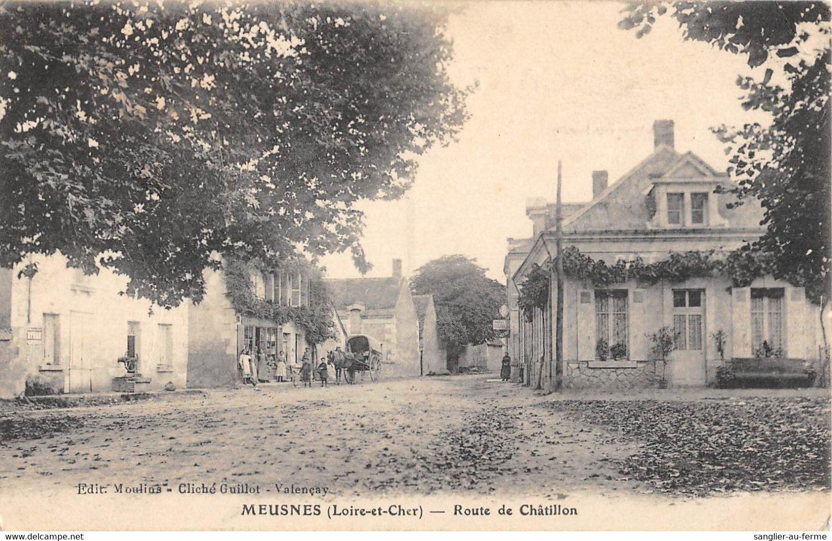 CPA 41 MEUSNES ROUTE DE CHATILLON - Autres & Non Classés