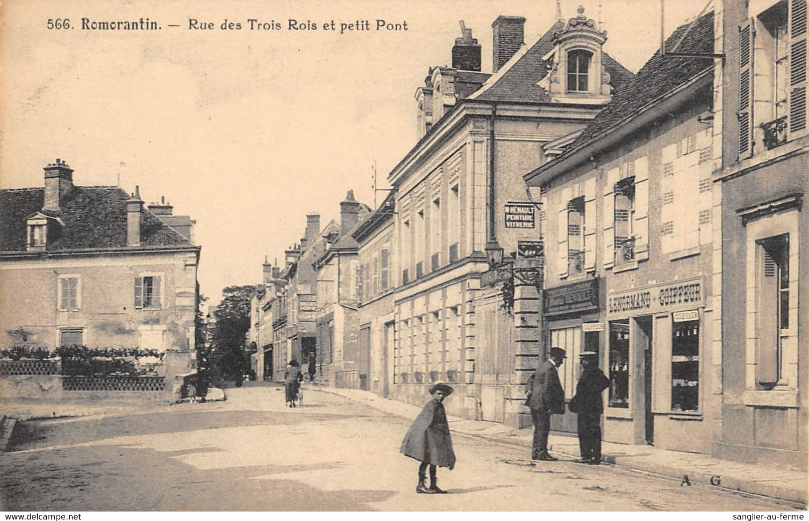 CPA 41 ROMORANTIN RUE DES TROIS ROIS ET PETIT PONT - Autres & Non Classés