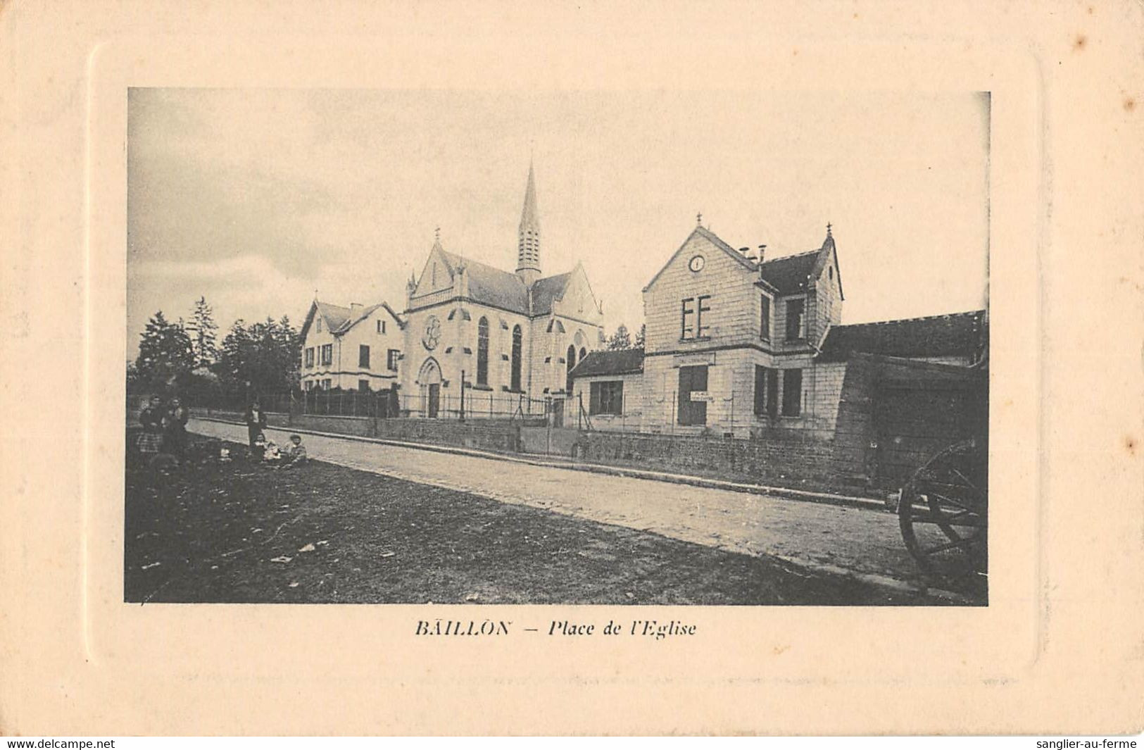 CPA 41 BALLON PLACE DE L'EGLISE - Autres & Non Classés