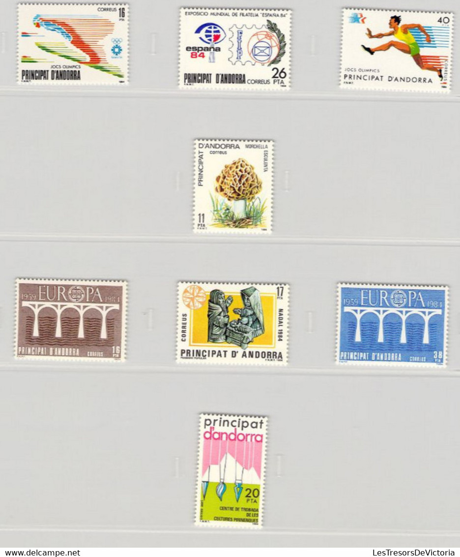 ANDORRA Espagnol - Lot Année 1984 Complète - Neufs **MHN - Neufs