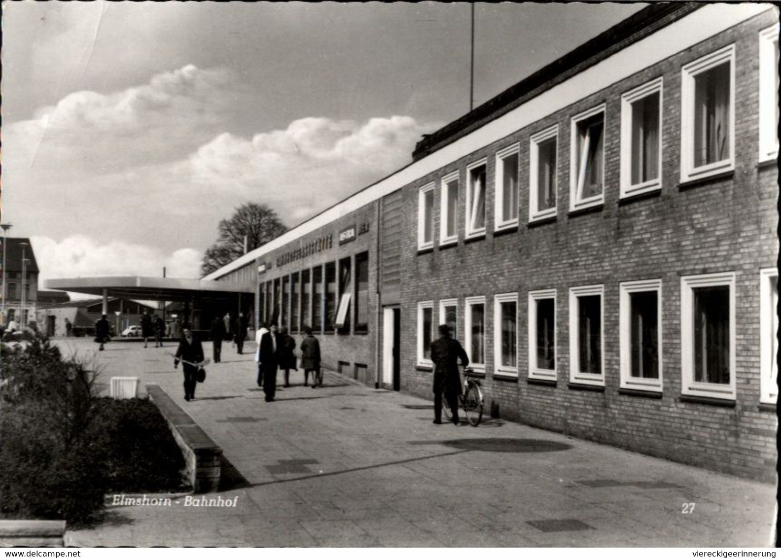 ! S/w Fotokarte, Bahnhof Elmshorn, Schleswig-Holstein - Stazioni Senza Treni