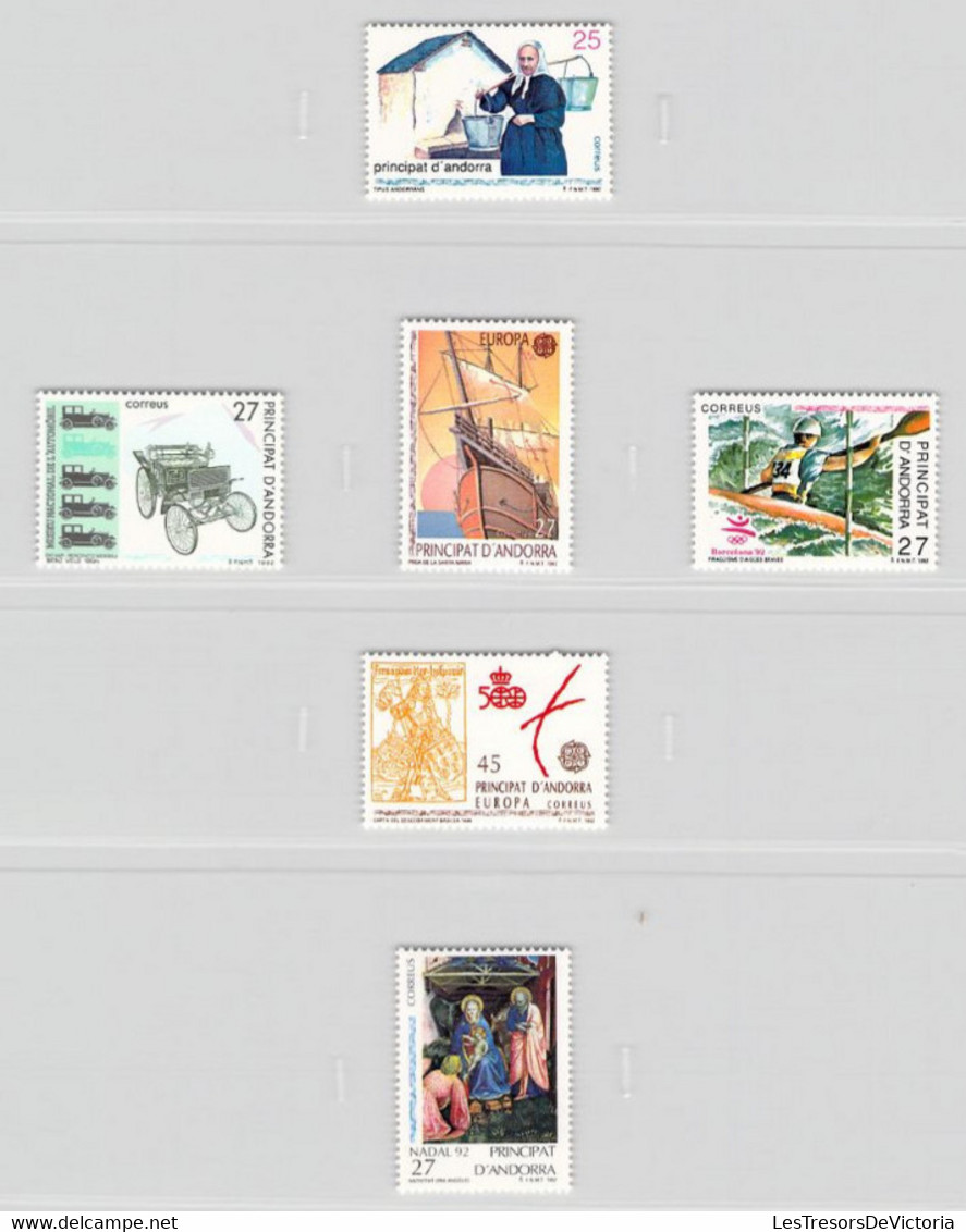 ANDORRA Espagnol - Lot Année 1992 Complète - Neufs **MHN - Nuevos