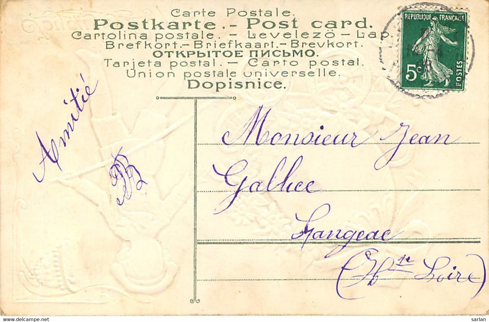 Carte Fantaisie Gaufrée , Joyeuses Paques , * 425 18 - Pascua