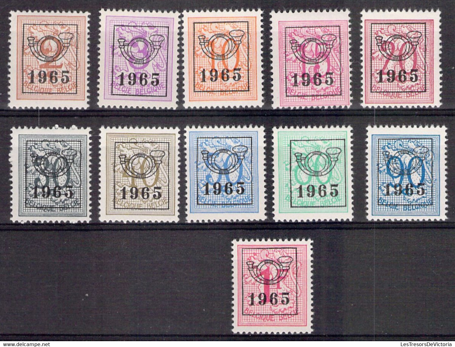 Belgique - COB PRE Ou PO 758/68 ** MNH - Cote 97  COB 2022 - Série Complète - Typo Precancels 1951-80 (Figure On Lion)