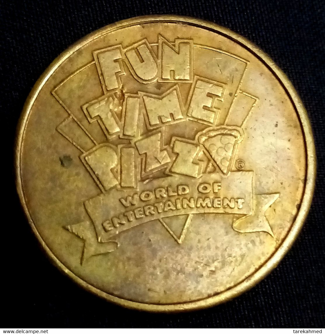 " FUN TIME PIZZA " Token, World Of Entertainment , NO CASH VALUE , Agouz - Casino