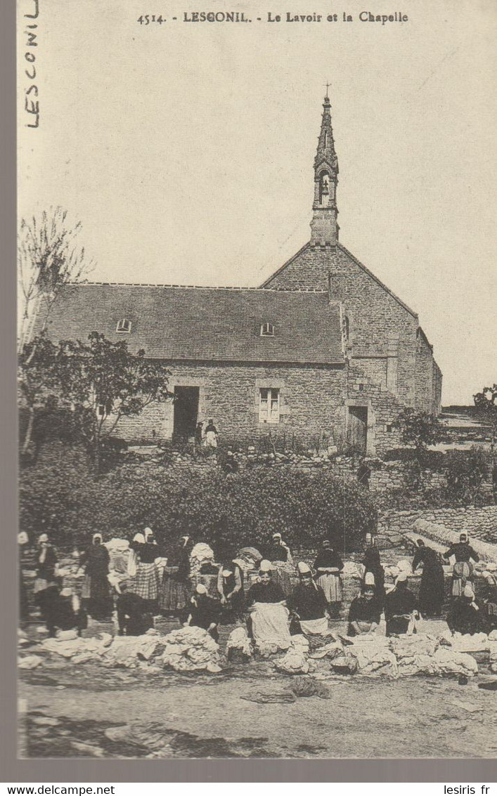 C.P. - LESCONIL - LE LAVOIR ET LA CHAPELLE  - REPRODUCTION - BRETAGNE - FRANCE PITTORESQUE - D.R. - Plobannalec-Lesconil