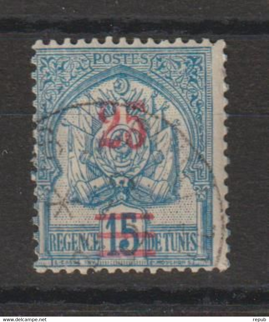 Tunisie 1901 Surchargé 28, 1 Val Oblit Used - Nuovi
