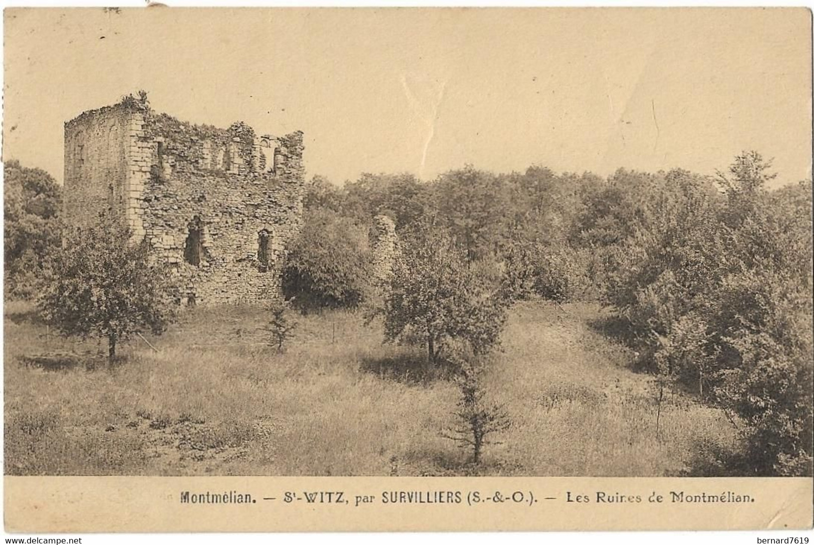 95     Saint  Witz  -   Institution Notre Dame  De Montmelian   - Les  Ruines De Montmelian - Saint-Witz