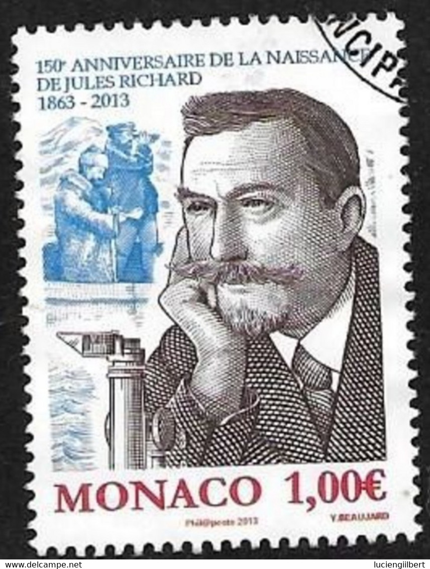 MONACO  -  TIMBRE N° 2896 -   JULES RICHARD      -  OBLITERE   - 2013 - Used Stamps