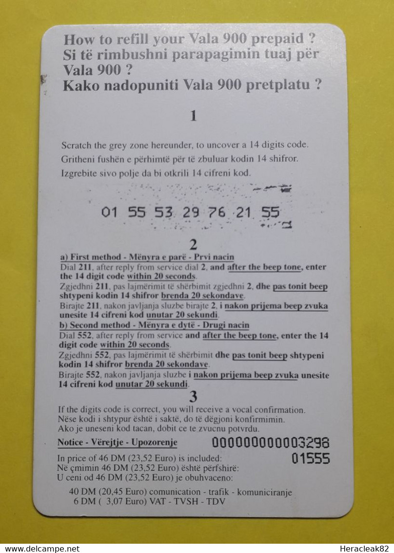 Kosovo Prepaid Phone Card, Rare - Kosovo