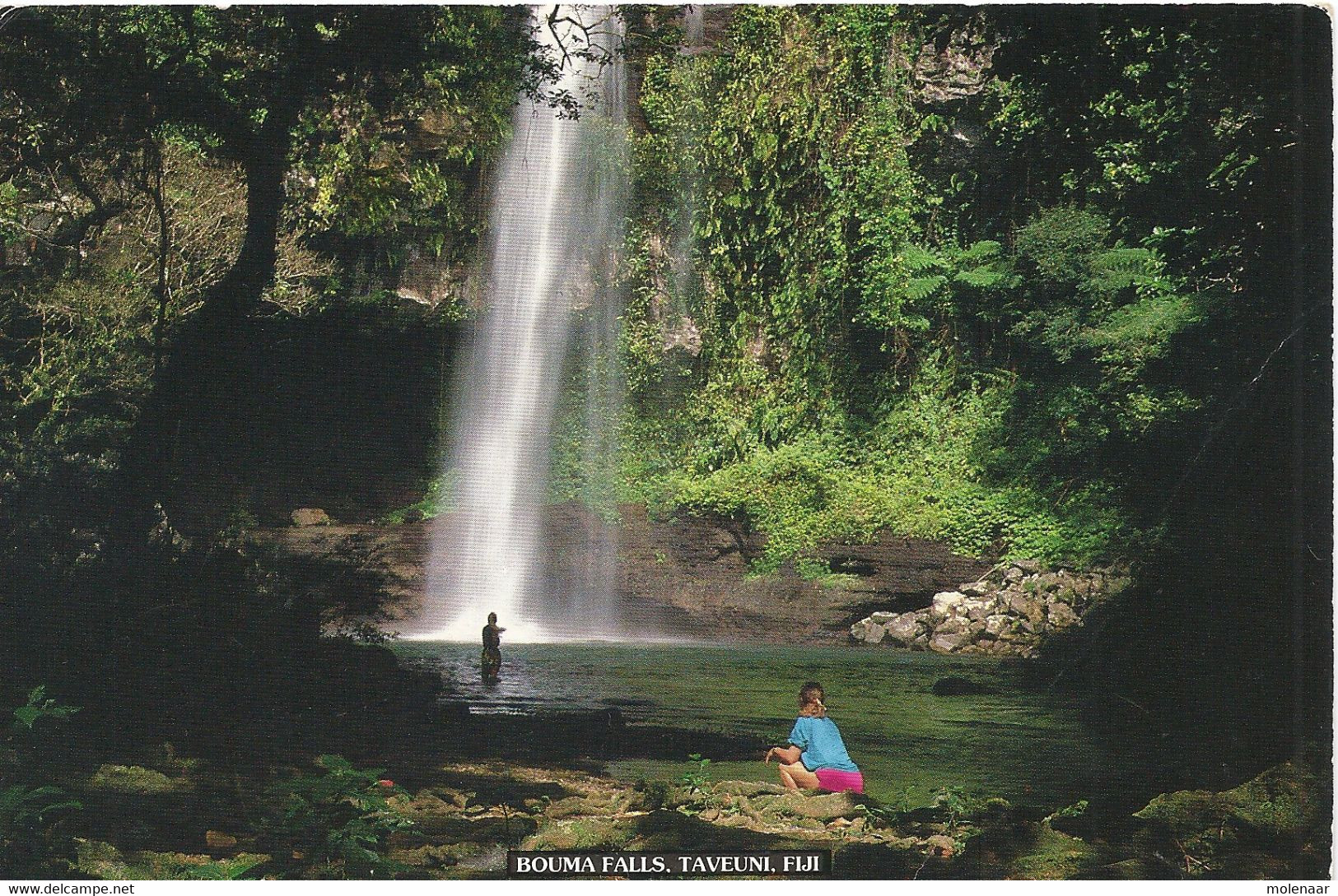 Fiji Postkaart Bouma Falls Taveuni Gebruikt (5940) - Fidji