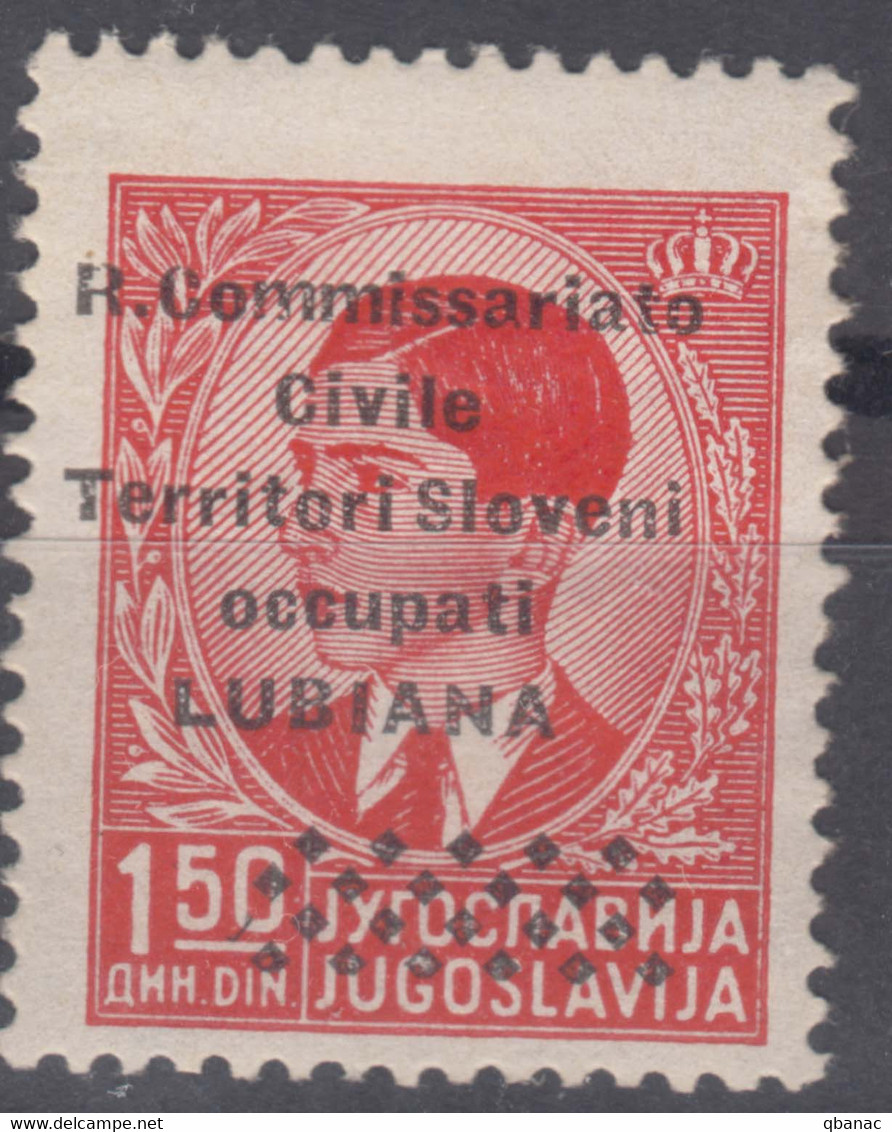 Italy Occupation Of Slovenia - Lubiana 1941 Sassone#21 Mint Hinged - Lubiana