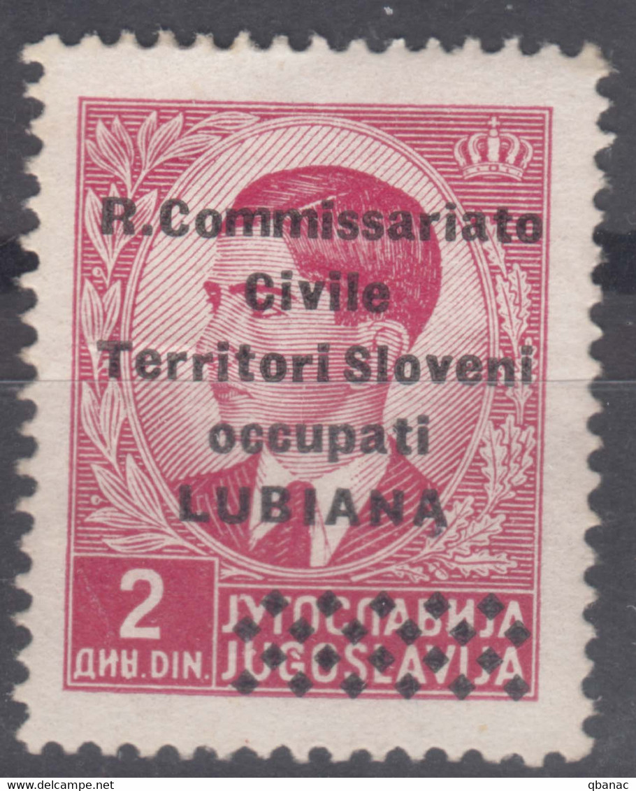 Italy Occupation Of Slovenia - Lubiana 1941 Sassone#22 Mint Hinged - Lubiana
