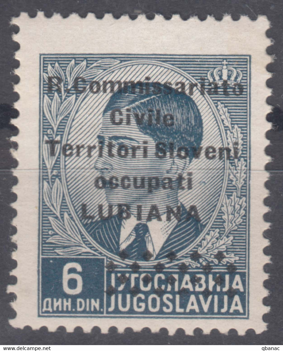 Italy Occupation Of Slovenia - Lubiana 1941 Sassone#27 Mint Hinged - Ljubljana