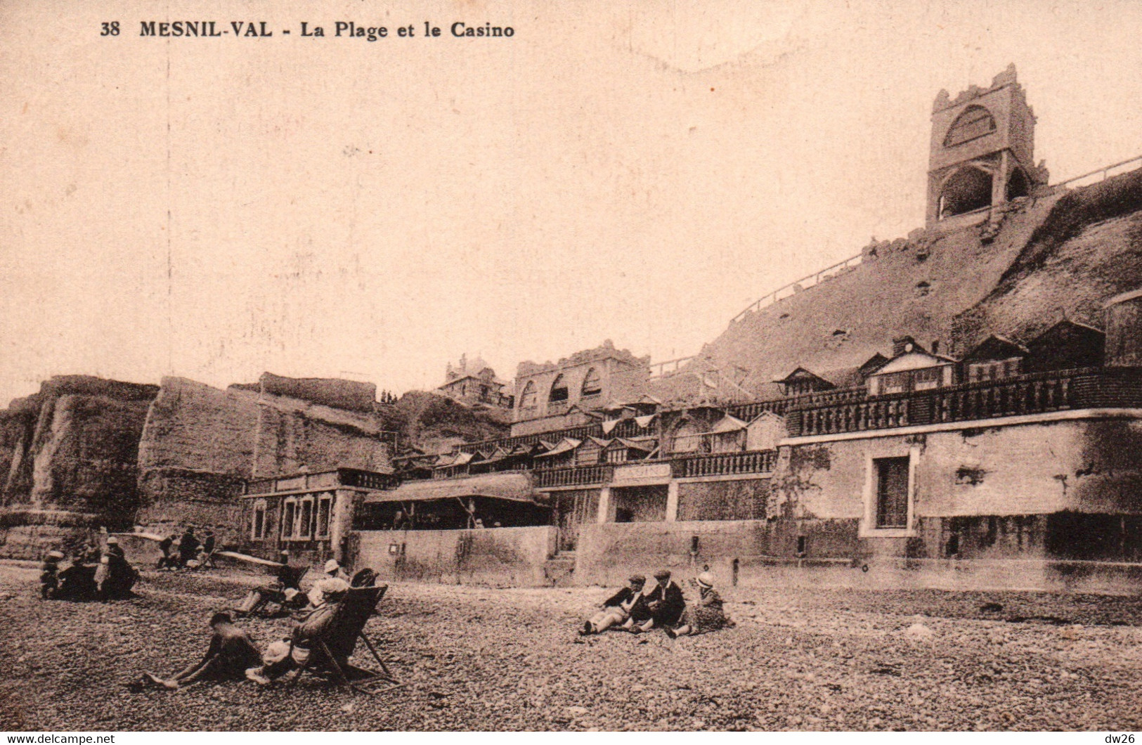 Mesnil-Val (Seine-Inférieure) La Plage Et Le Casino - Edition Du Casino - Mesnil-Val