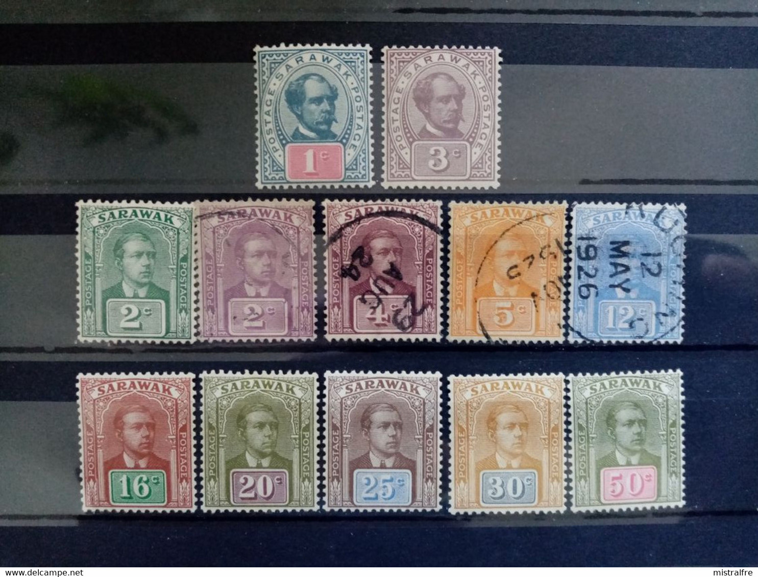 SARAWAK. 1899 à 1923. N° 35 à 68 . Lot De 8 NEUFS+ Et 4 Oblitérés.  Côte YT 2020 : 102,50 € - Sabah