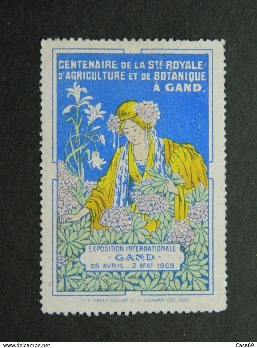 1908 Exposition Internationale Gand Belgique Centenaire De La Société Royale D'Agriculture Et De Botanique - Erinofilia [E]