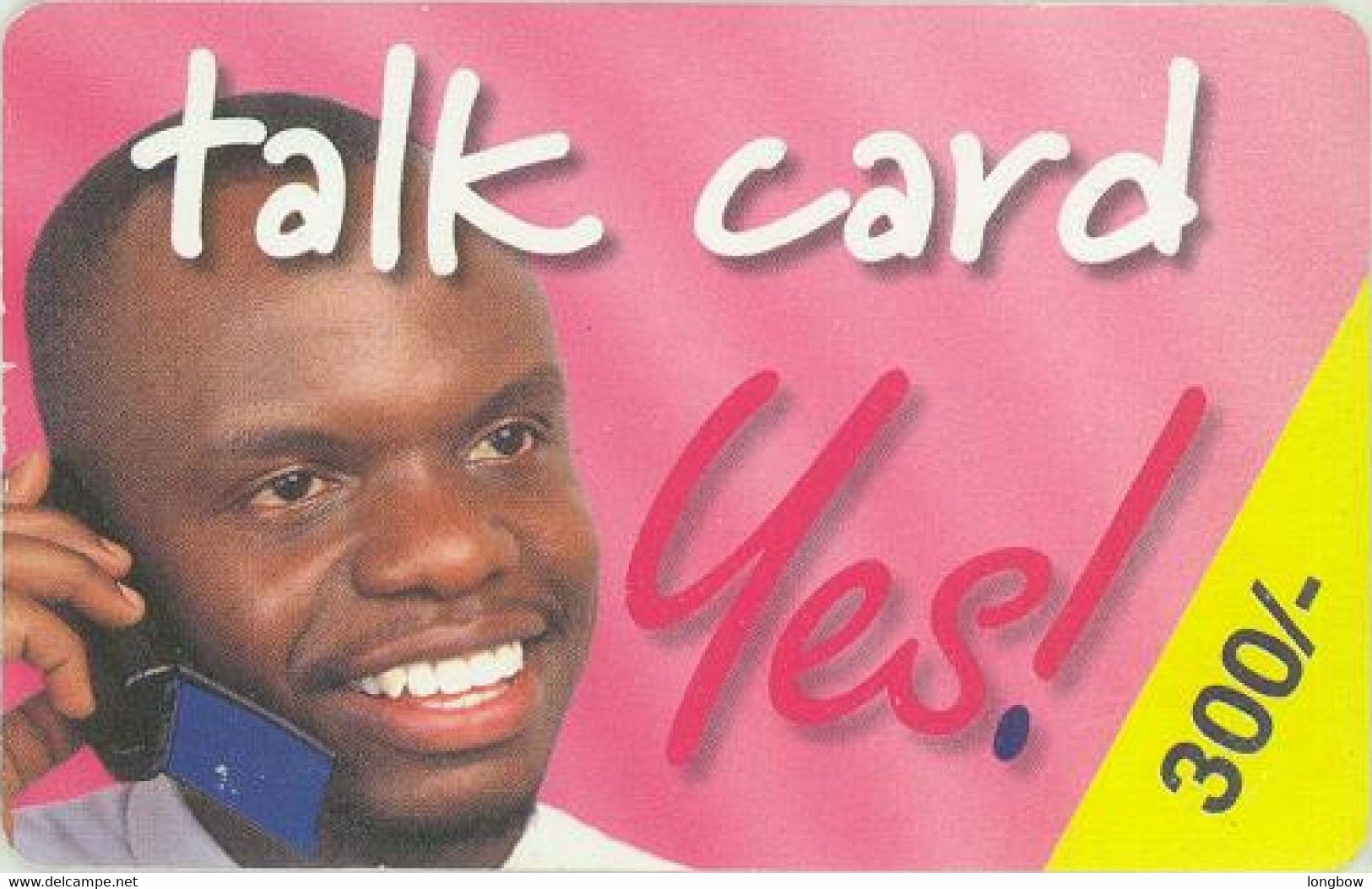 Kenya Yes! Talk Card 300blu Large Yellow Band- Exp.31.12.2002 - Kenya