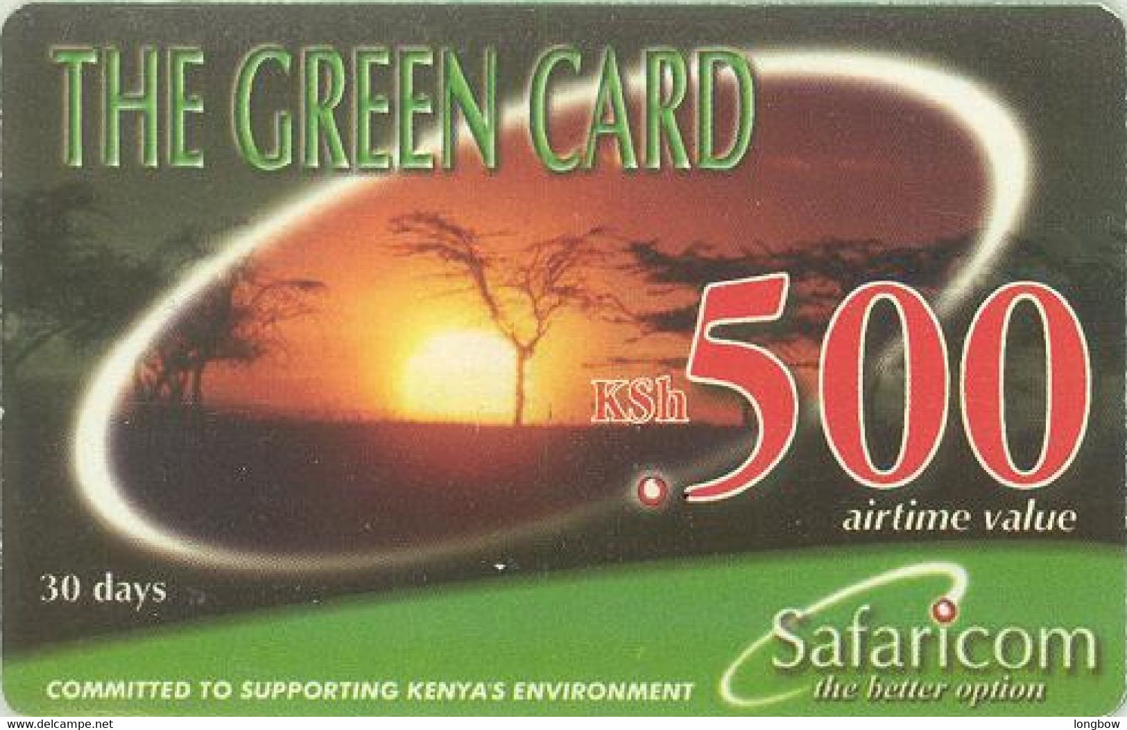 Kenya Safaricom The Green Card 500 KSh-exp.30-06-2003 - Kenya