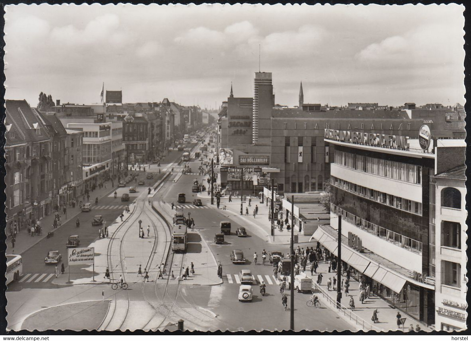 D-12163 Berlin - Steglitz - Titaniapalast "Das Höllenriff" (mit Markthallen, Ohne Forum) - Straßenbahn - Cars - VW - Steglitz