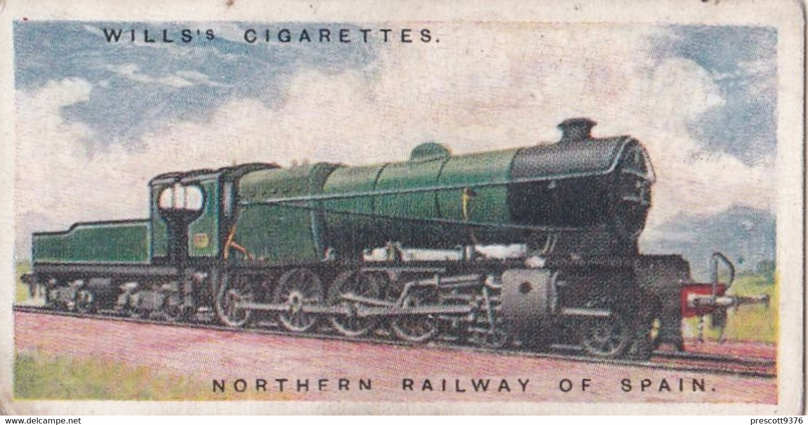 Railway Engines 1924 -  48 Northern Railway Of Spain  - Wills Cigarette Card - Trains - Wills