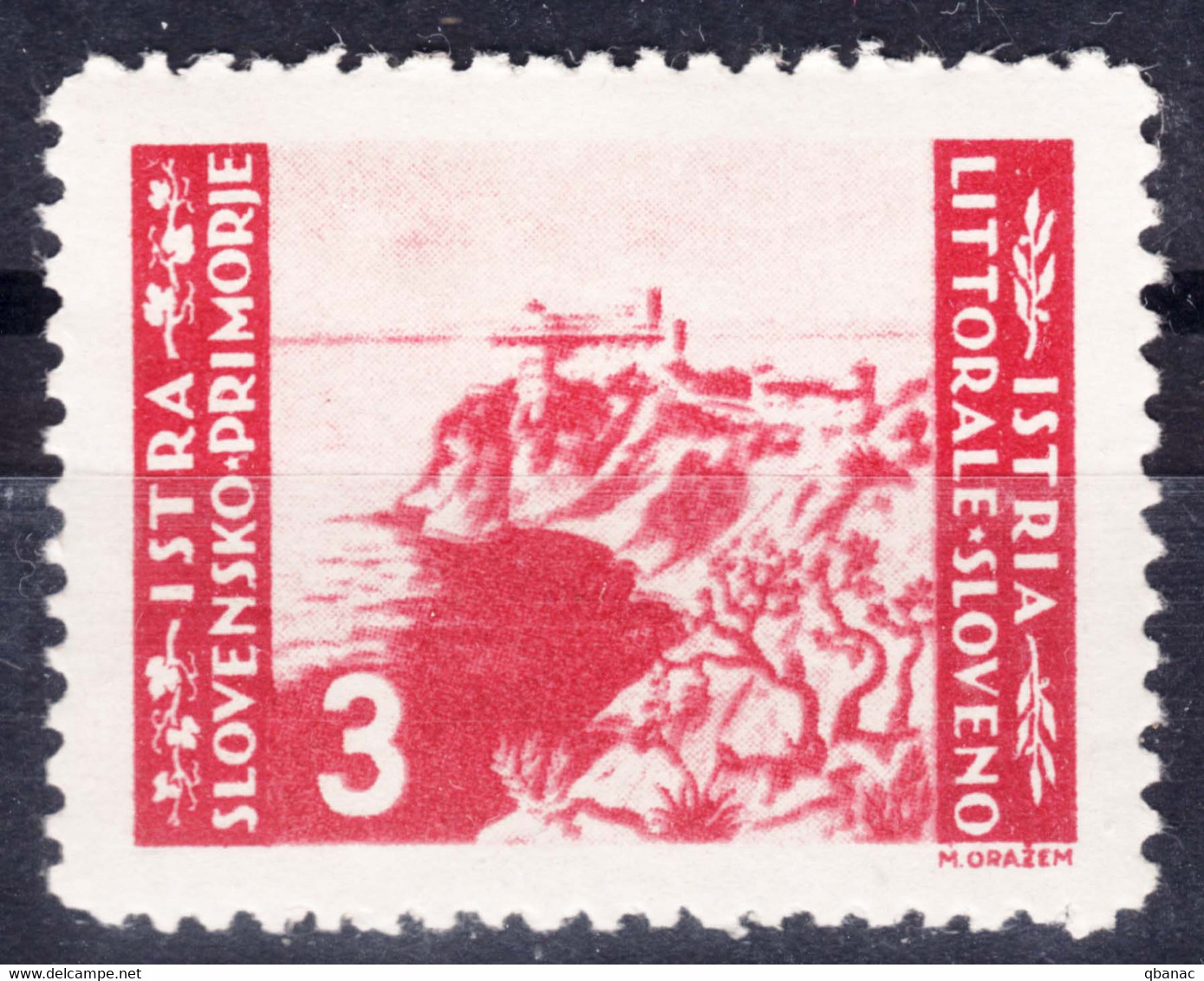 Istria Litorale Yugoslavia Occupation, 1946 Sassone#65 Mint Hinged - Yugoslavian Occ.: Istria